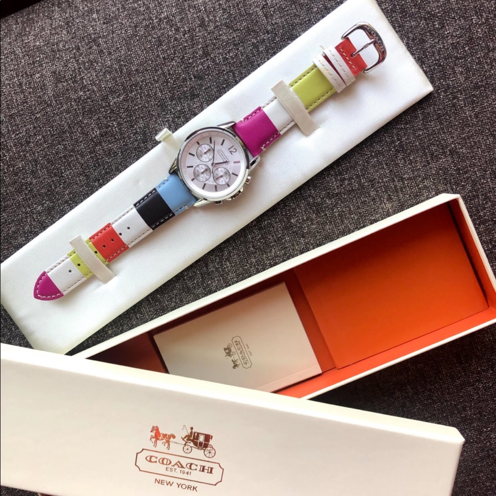 NWT Coach Women’s Striped Watch